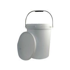 Plastic Bucket with Lid - 25lt - 3 Pack