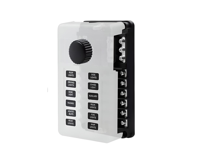12 Volt Fuse Block, Marine Boat Fuse Block Waterproof 12 Way Fuse Box