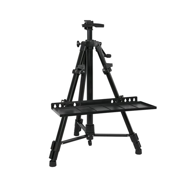 Easel Stand Metal Artist Easel Artist Tripod with Tray for Painting