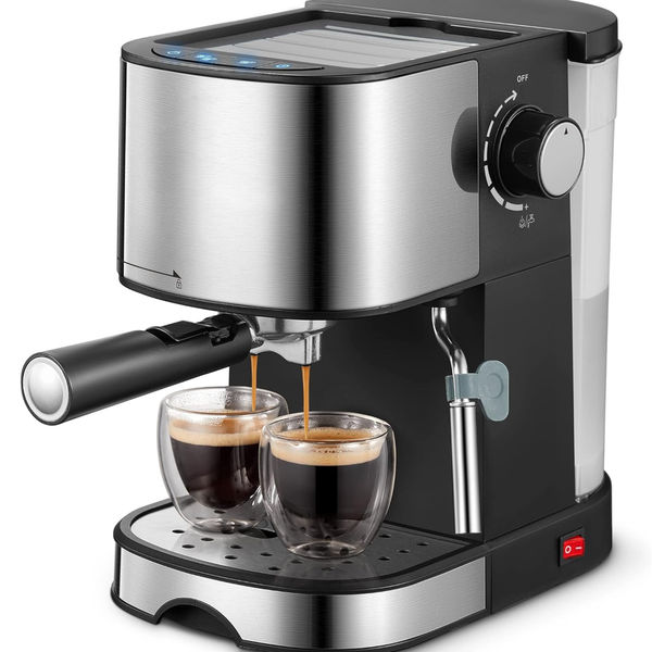 20 Bar Espresso Maker - Steam Machine for Latte &amp; Cappuccino