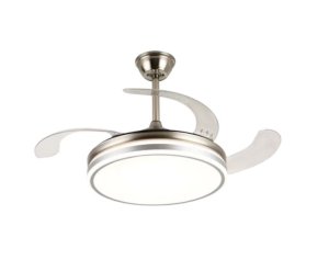 Fine Blue Modern LED Foldable Silver Ceiling Fan Light