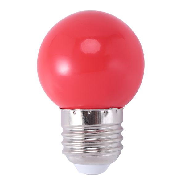 E27 LED Light Warm Red Bulb Plastic Bulb (0 5W Power Red)