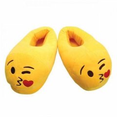 Adults Emoji Slippers - Kiss - 1 Size Fits All up to UK8