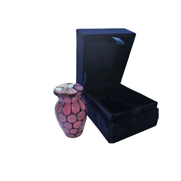 4 Pieces Cloud Pink Aluminium Memorial Keepsake Cremation Urn For Ashes