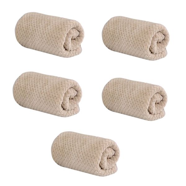 5 Pack Thickened Absorbent Microfiber Dishwashing Cloth - Khaki