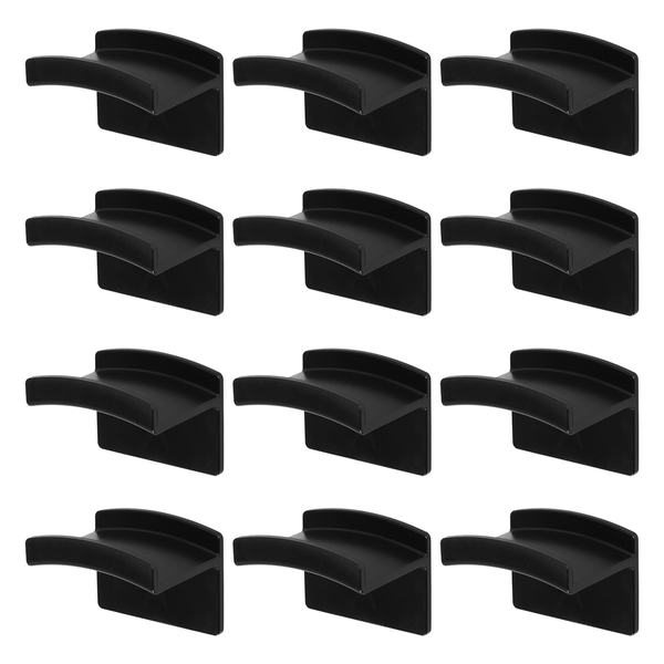 12 Pieces Hat Rack Hat Holder Organizer For Wall Hats Hanger Black