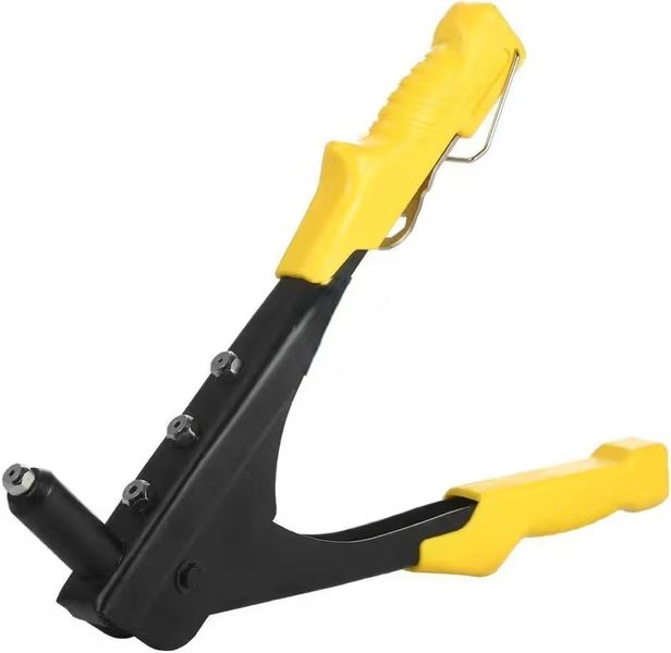 Heavy-Duty Manual Hand Riveter | Steel Pop Rivet Gun with Non-Slip Handles