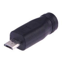 DC 5.5 x 2.1mm Female to Micro USB Male Power Adapter Charging Adapter