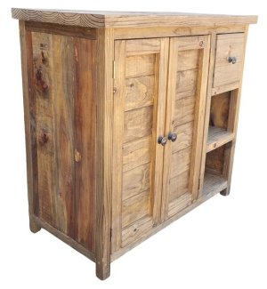 GC Skylar, Rustic Office or Bathroom Cupboard made from Wood