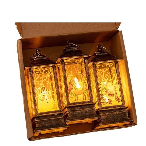 4pcs Retro LED Christmas Candle Lights, Battery Operated