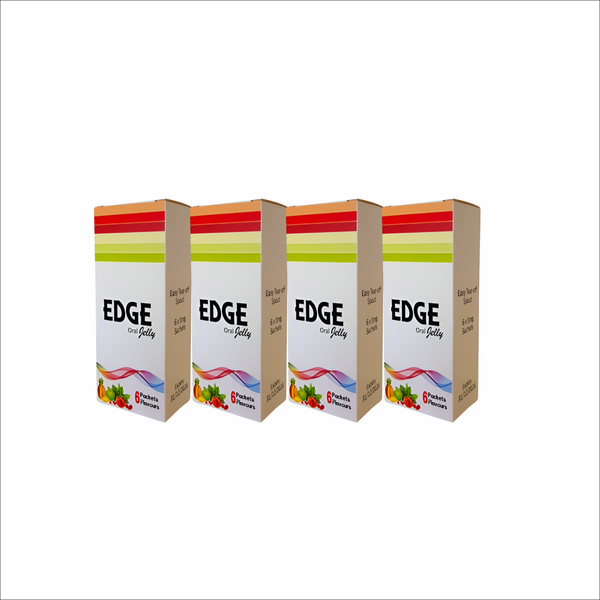Edge Oral Jelly Male Enhancer 4-Pack (24 Sachets) - Long-Lasting Boost