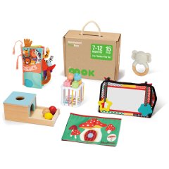 TookyToy - Montessori Activity Box "The Thinker" Playset - 7-12 Months
