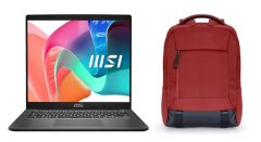 MSI Modern 14 13th Gen Core i3 16GB RAM/512GB SSD Professional Laptop &amp; Bag