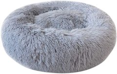 Rex Plush Pet Bed - Grey 70cm