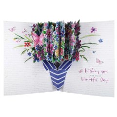 Just Wow! Giant Pop-Out Birthday card - Flower Bouquet