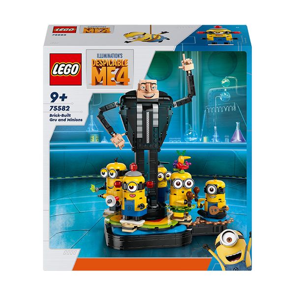 LEGO Despicable Me 4 Brick-Built Gru and Minions Toy Set 75582