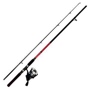 Kingfisher Poseidon Aqua Pak Rod &amp; Reel Combo 8' Red 2 Piece