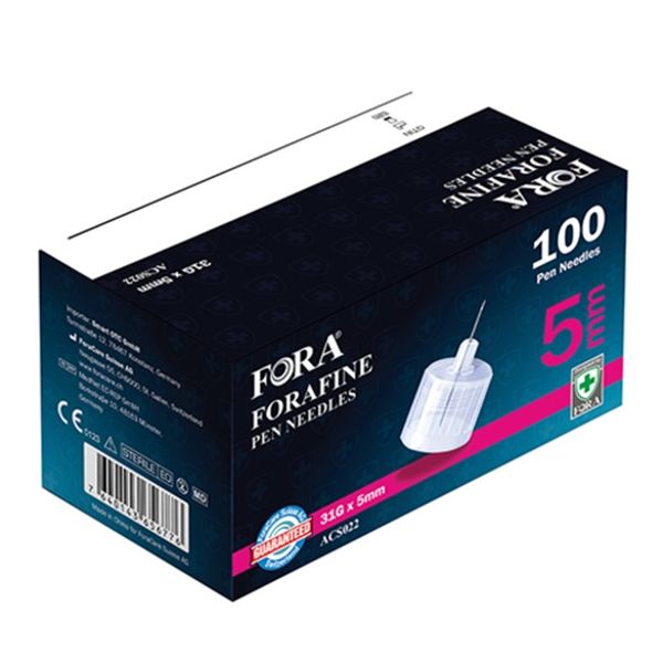 Fora - fine Insulin Pen Needle 31Gx5mm 100's