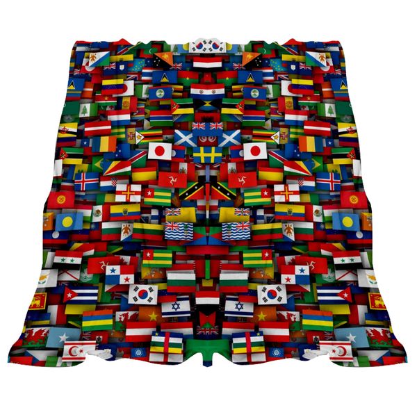 Decor Super Soft Various National Flag Plush Blanket (200cm)