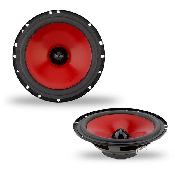 2 Pack Car Speaker Sound System Combo Universal 4-Way 6.5 Inch 600W Coaxial