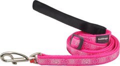Red Dingo Design Lead - Paw Impressions Hot Pink - Hot Pink L
