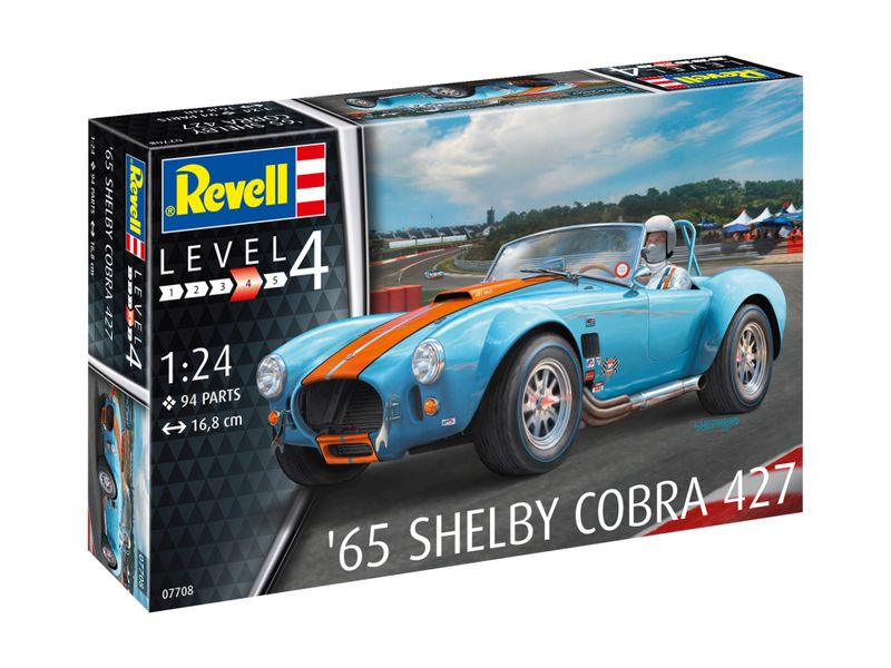 Revell 1/24 65 Shelby Cobra 427 Car Plastic Model Kit