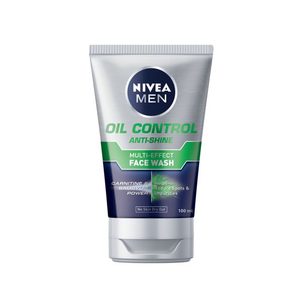 NIVEA MEN Oil Control Anti-shine Multi-effect Face Wash, 100ml