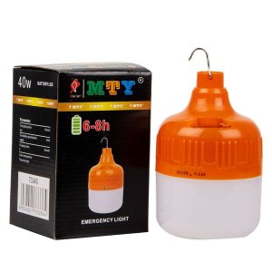 40W Rechargeable Load Shedding Portable Emergency Light Bulb
