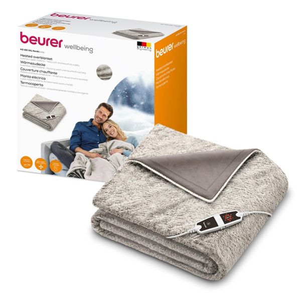 Beurer Heated Over Blanket HD 150 XXL Nordic Electric Blanket Throw 2mx1.5m