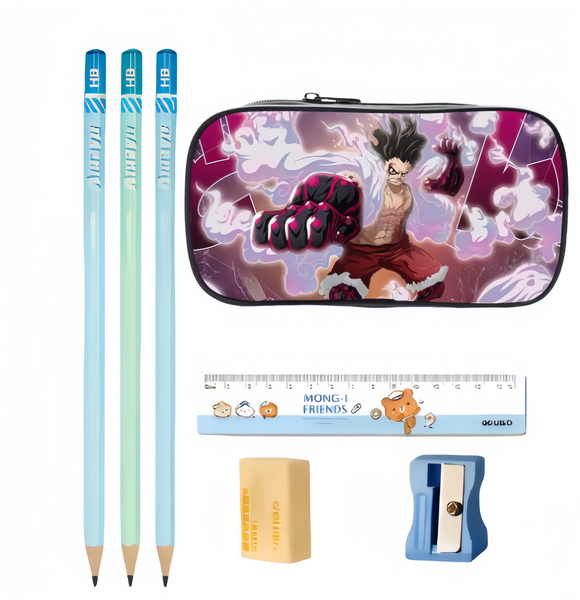 One Piece All-Stars Pencil Case - Anime Fan School Stationery Organizer