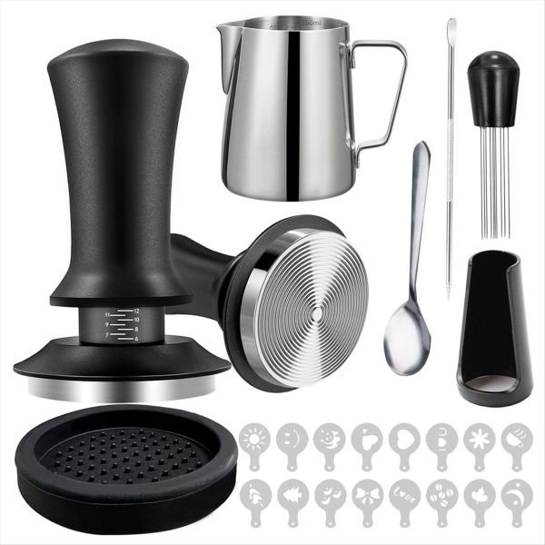 22 PCS Espresso Accessories Coffee Espresso Tamper Set with Espresso Tamper