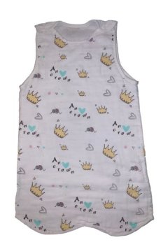 Olive Tree - 4 Layer Muslin Sleeveless Summer Sleeping Bag - Crown