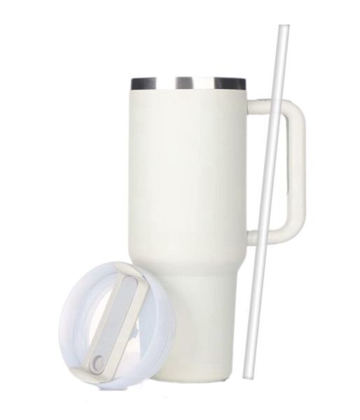 Premium Quencher Travel Tumbler, Holds Hot Or Cold Drinks - Black