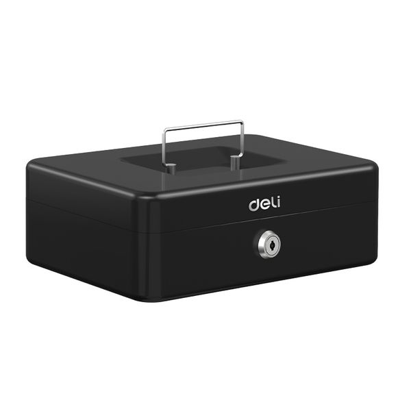 Deli Cash Box 8.5x25x18 Black