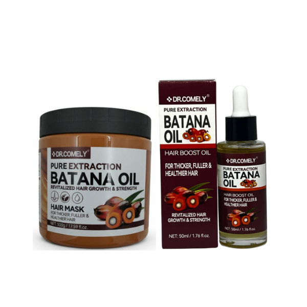 Dr Comely Pure Batana Oil Hair Mask 500g &amp; Hair Boost Oil 50ml Combo