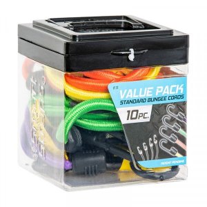 SmartStraps Standard Bungee Cords- Value Pack of 10 Piece Assortment