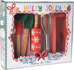 12 Pc Baking Set - Christmas Designs