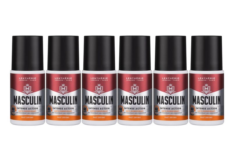 Lentheric Masculin Intense Action Roll On 6 x 50ml