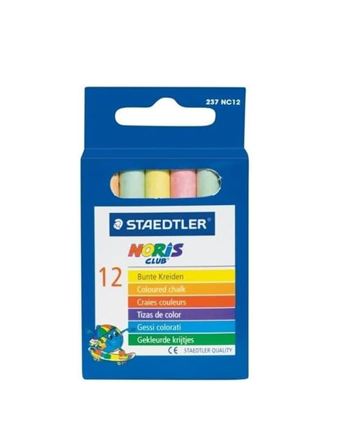 Staedtler - Assorted Chalk Pack Of 12 x 3
