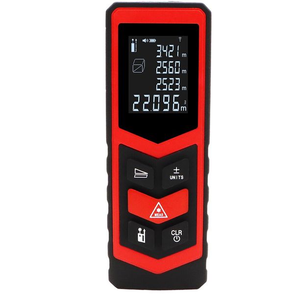 200mAh Red and Black Mini Distance Meter Q-CS10