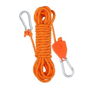 4mm x 4m Camping Tent Rope with Buckle Reflective Guy Ropes Guy Ropes Line