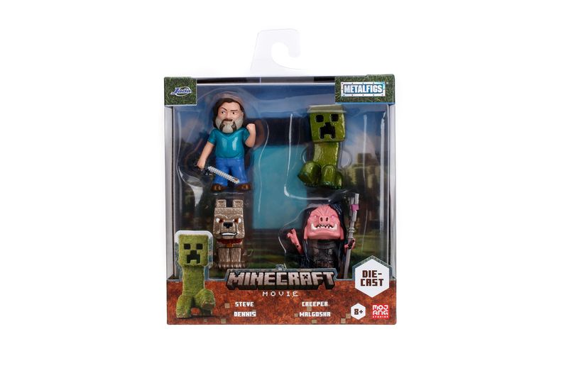 Jada Minecraft Movie Metalfigs 4-pack
