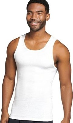 Men's Undershirt 100% Cotton A-Shirt Tank 3 Pack