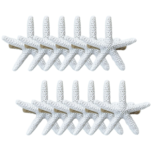 Starfish Napkin Rings Set of 12 Sea Star Napkin Rings Napkin Ring