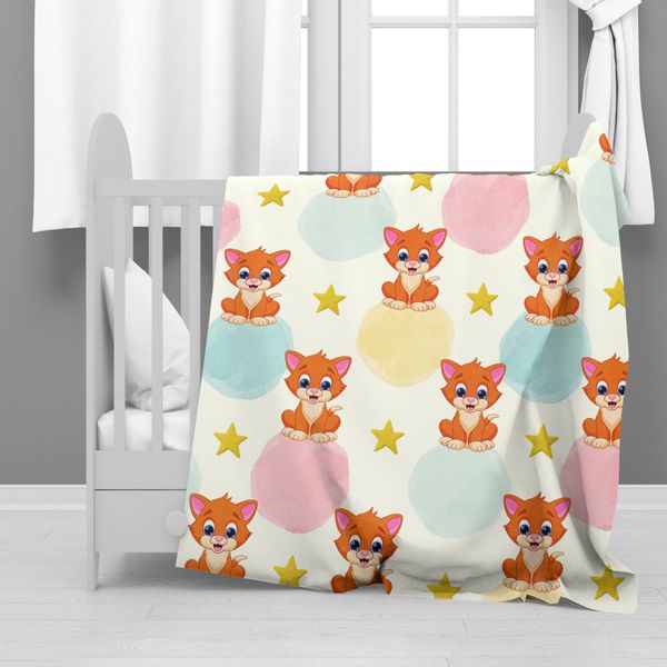 Kitty Cat Pattern Minky Blanket