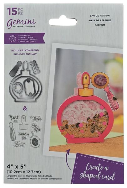Gemini By Crafters Companion Stamp &amp; Metal Dies EAU DE PARFUM - 15 Pieces