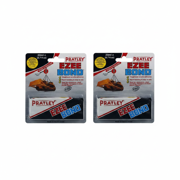 Pratley Ezee Bond Toughened Acrylic Adhesive 20ml - 2 Pack
