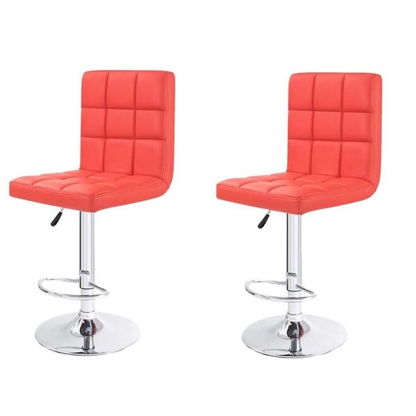 2 Pieces High Back Bar Stools