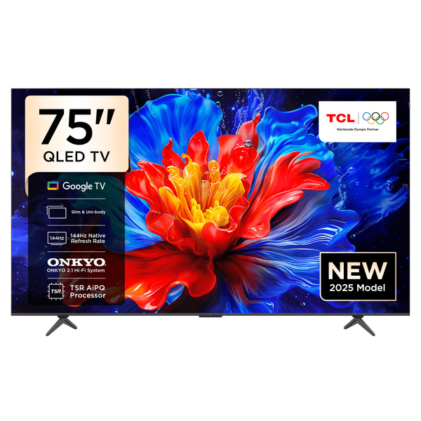 TCL 75" P8K 144Hz 4K QLED Google Smart TV