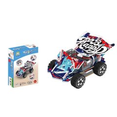 Wooden 4WD Off-Road Car Puzzle Kit - Buildable Motorized Toy